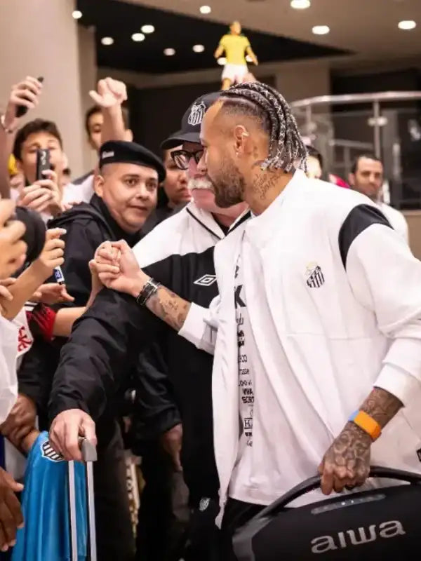 Santos FC Neymar White Track Jacket