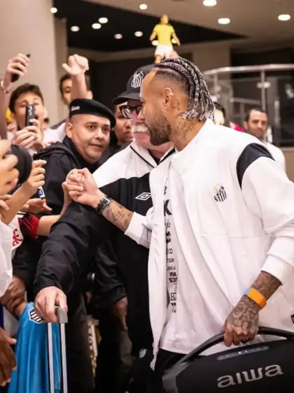 Santos FC Neymar White Track Jacket