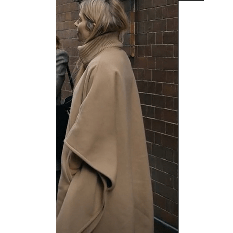 Sienna Miller Anatomy Of A Scandal 2022 Brown Poncho