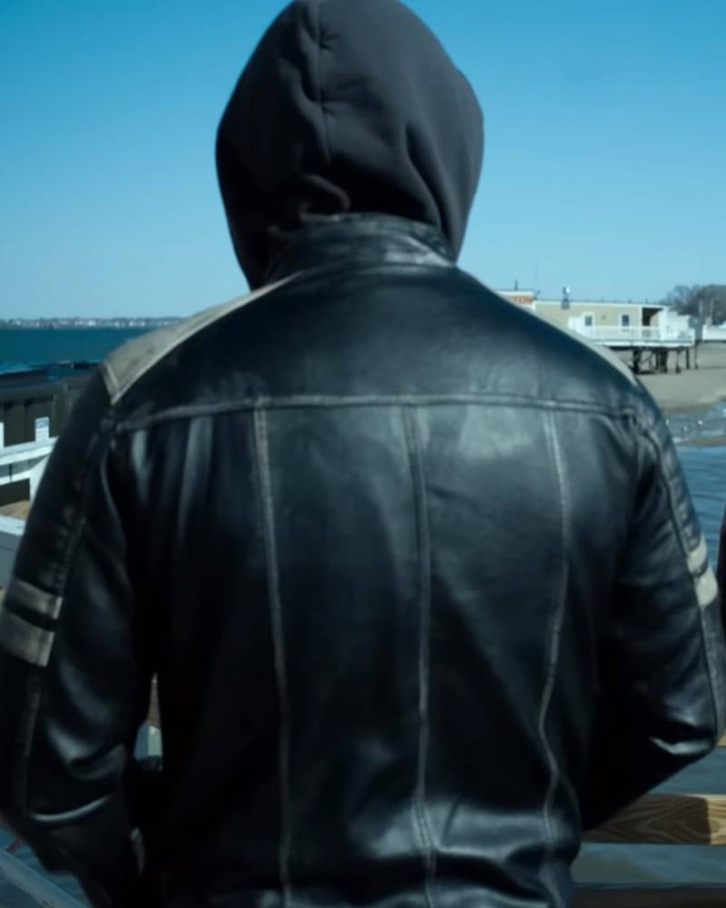 The Instigators 2024 Casey Affleck Black Leather Jacket Max Jackets