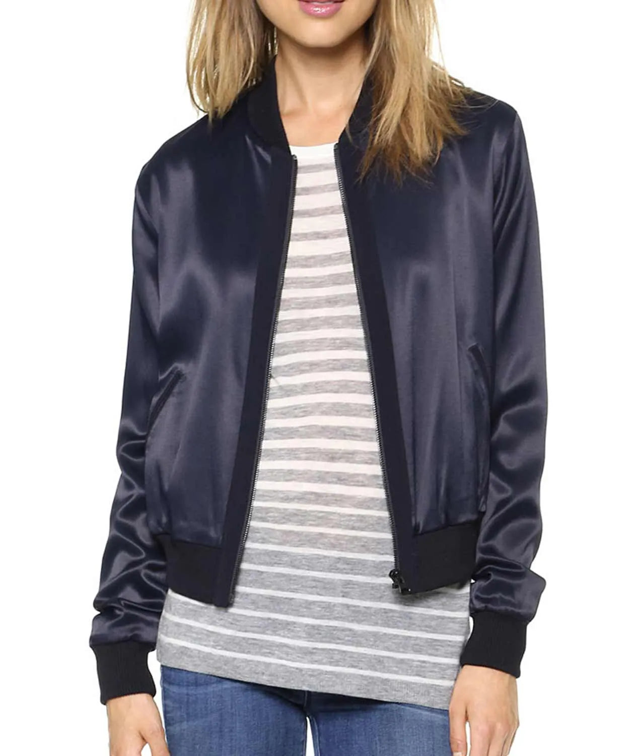 Arrow Willa Holland Blue Bomber Jacket Max Jackets