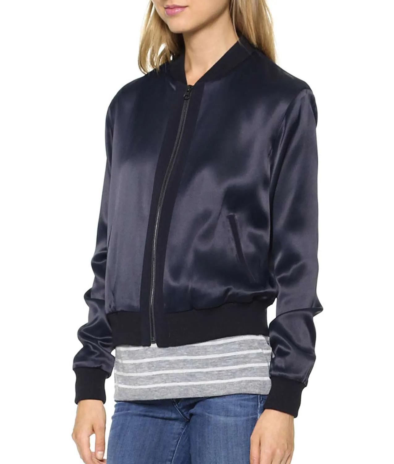 Arrow Willa Holland Blue Bomber Jacket Max Jackets