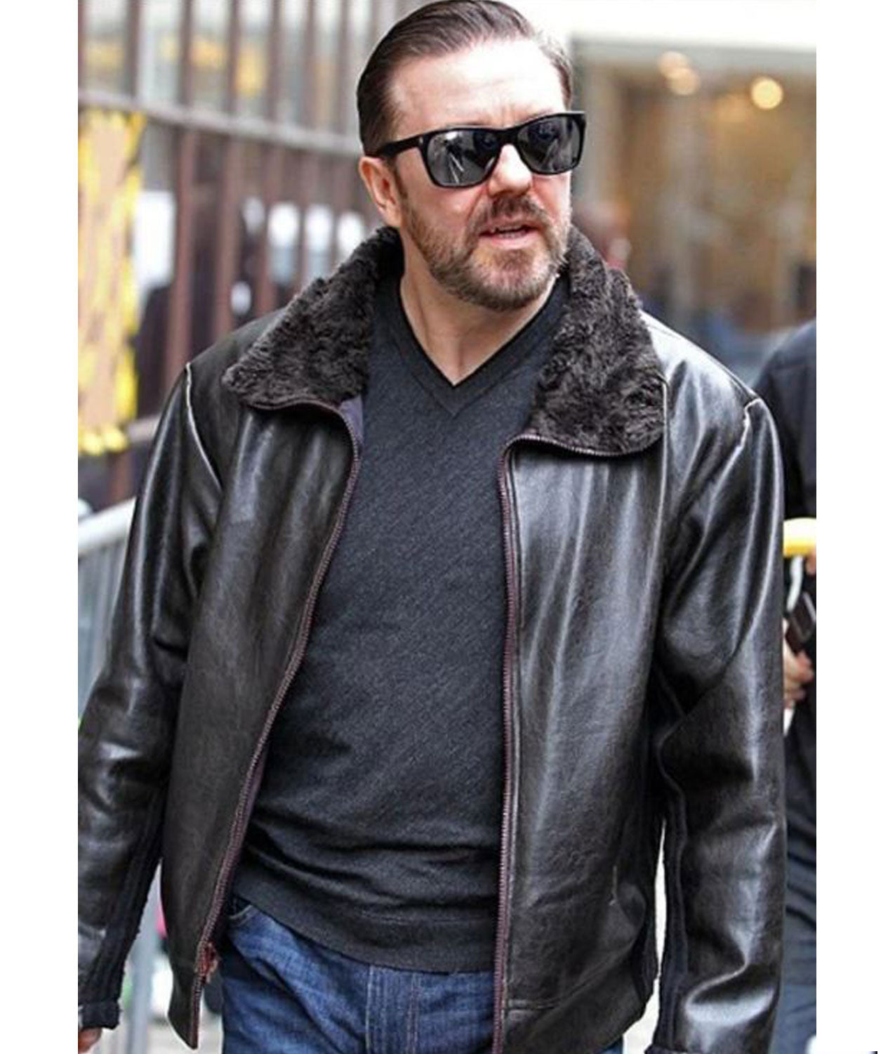 After Life Ricky Gervais Leather Jacket Max Jackets