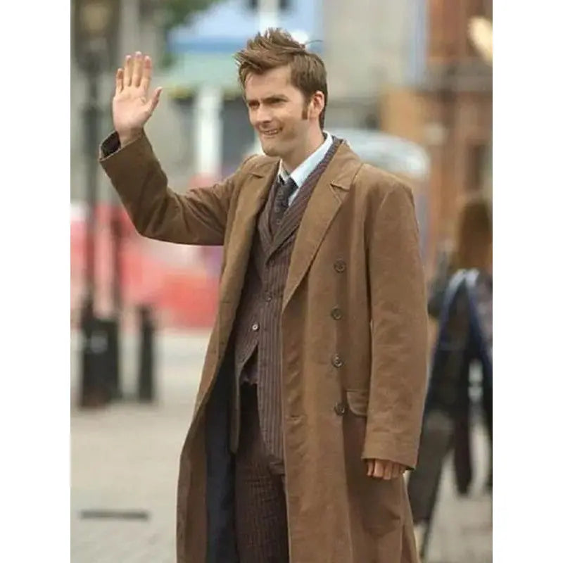 10th Doctor Who Brown Wool Coat Max Jackets