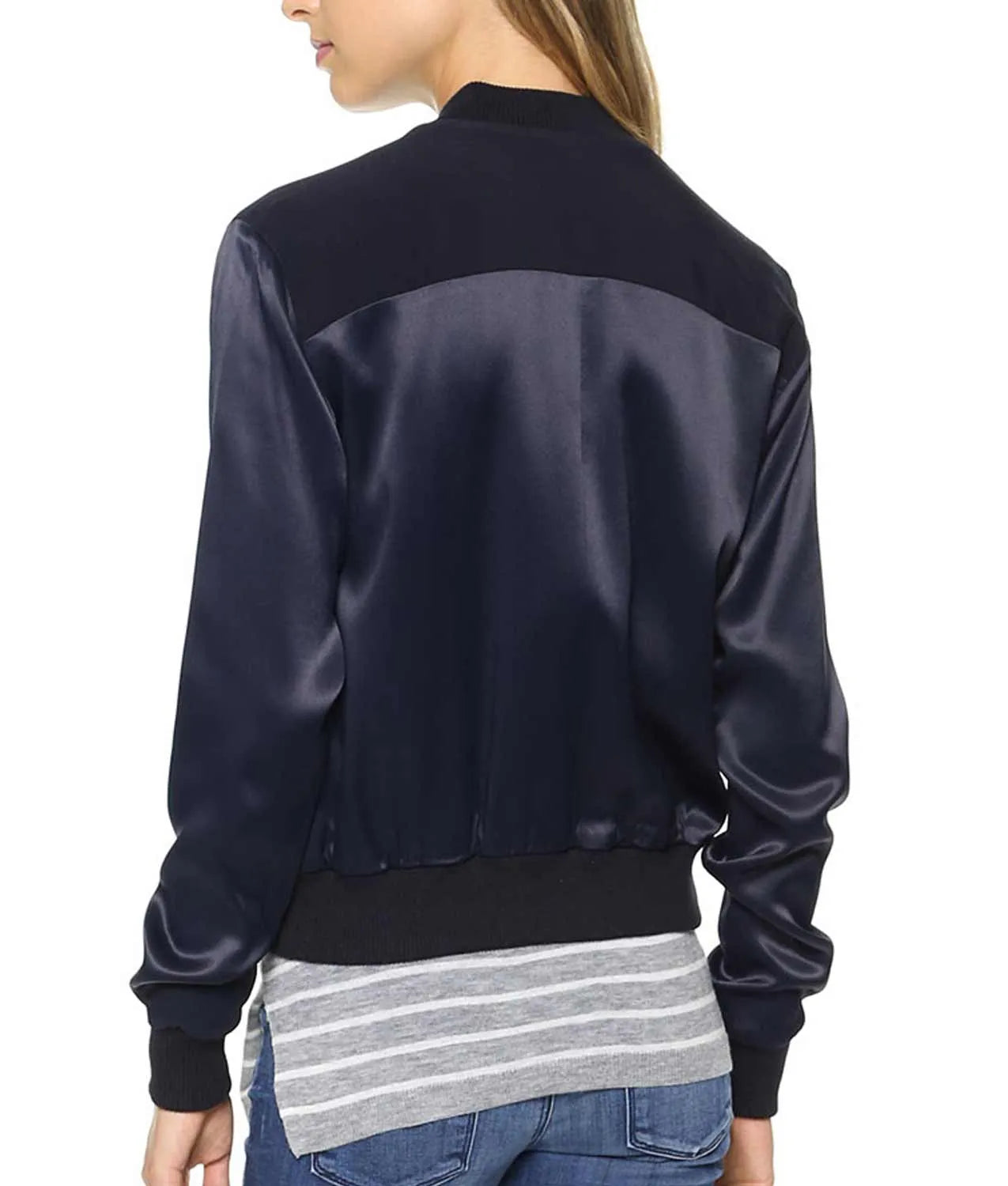 Arrow Willa Holland Blue Bomber Jacket Max Jackets