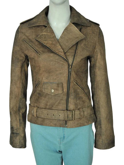 Women's Brown Vintage Leather Jacket By The Jacket Seller Max Jackets