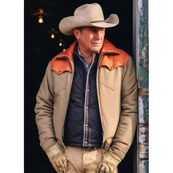 John Dutton Cotton Jacket - Kevin Costner Yellowstone Inspired Outerwear