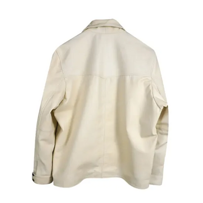 Yellowstone S05 John Dutton Cream Cotton Jacket Worn by Kevin Costner Max Jackets