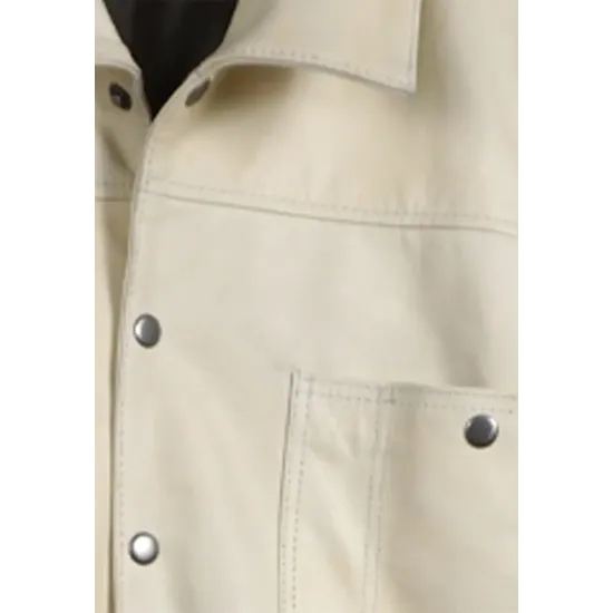 Yellowstone S05 John Dutton Cream Cotton Jacket Worn by Kevin Costner Max Jackets