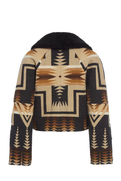 Dutton Ranch Beth Dutton Western Wool Printed Jacket